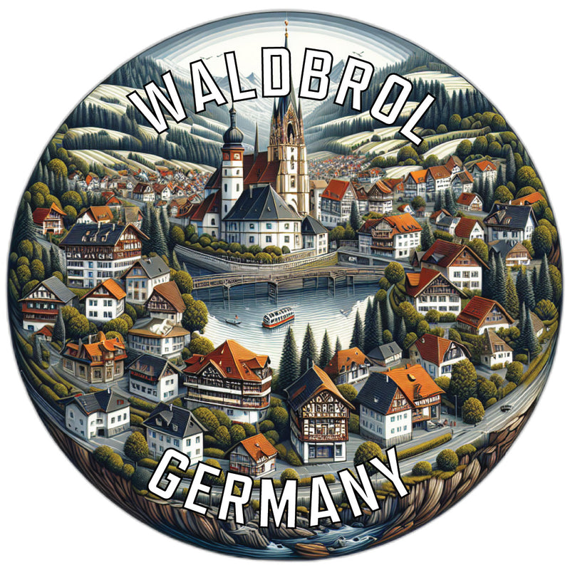 Waldbrol Germany Souvenir Die Cut Flat Magnet 2-Inch