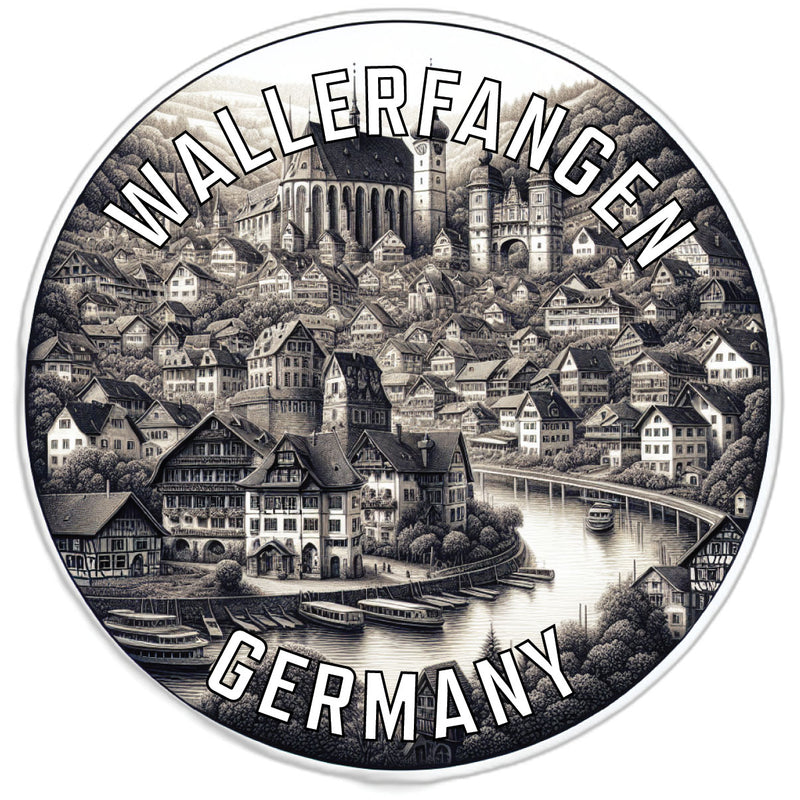 Wallerfangen Germany Souvenir Die Cut Flat Magnet 6-Inch