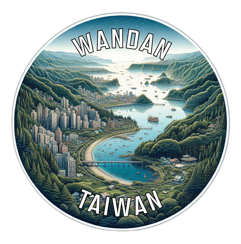 Wandan Taiwan Souvenir Die Cut Flat Magnet 6-Inch