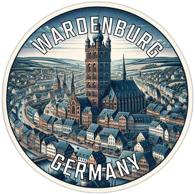 Wardenburg Germany Souvenir Vinyl Decal Sticker 6-Inch