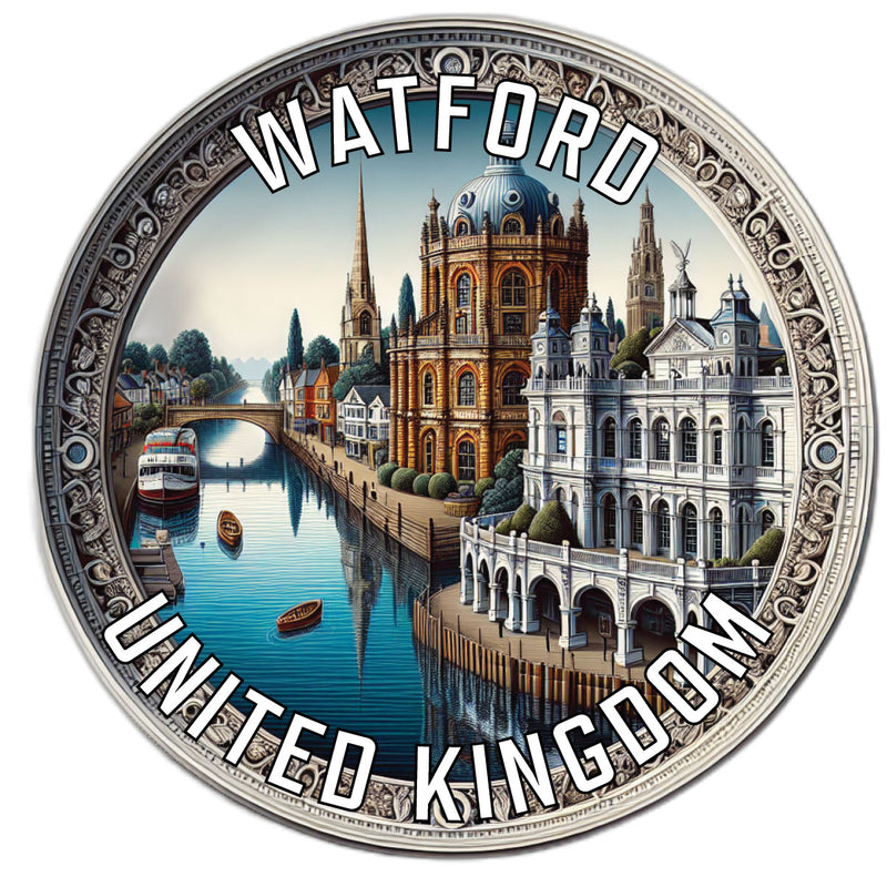 Watford United Kingdom Souvenir Die Cut Flat Magnet 2-Inch