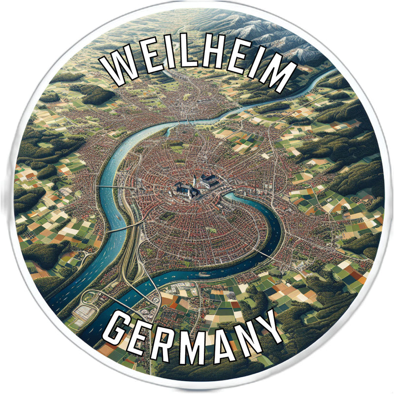 Weilheim Germany Souvenir Vinyl Decal Sticker 2-Inch