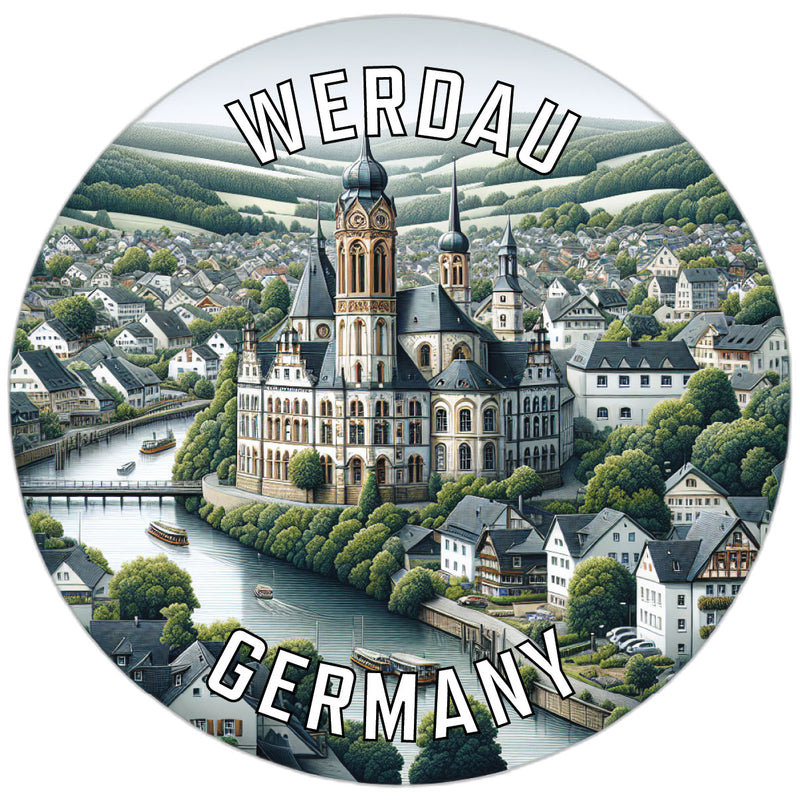 Werdau Germany Souvenir Vinyl Decal Sticker 6-Inch