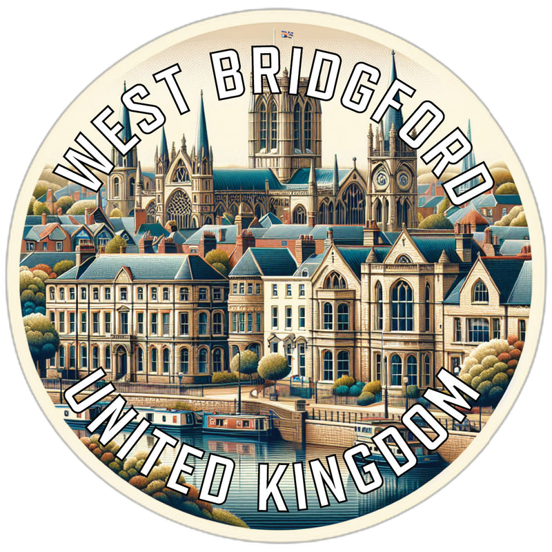 West Bridgford United Kingdom Souvenir Die Cut Flat Magnet 2-Inch