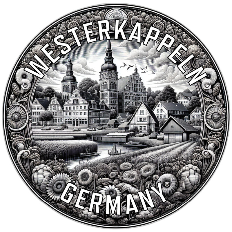 Westerkappeln Germany Souvenir Die Cut Flat Magnet 2-Inch