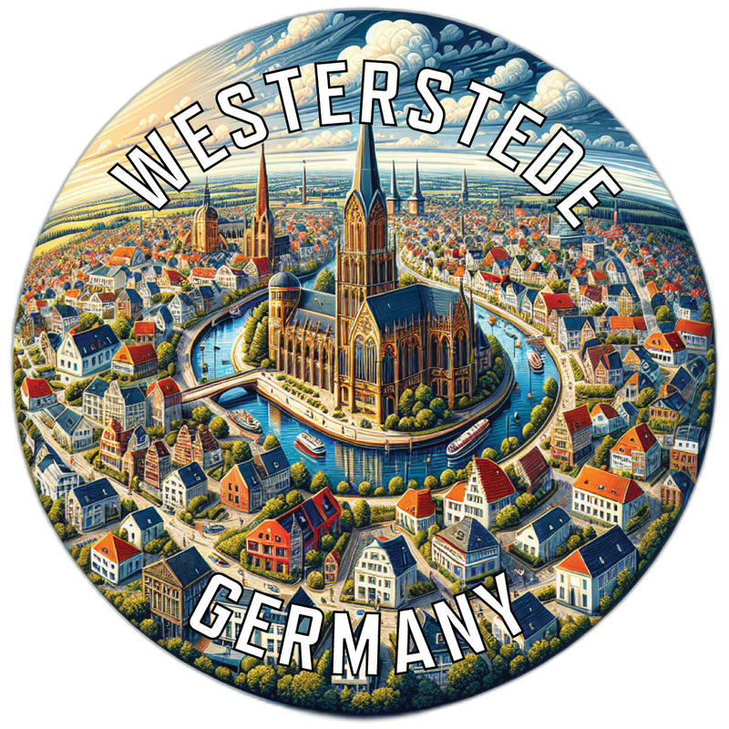 Westerstede Germany Souvenir Die Cut Flat Magnet 2-Inch