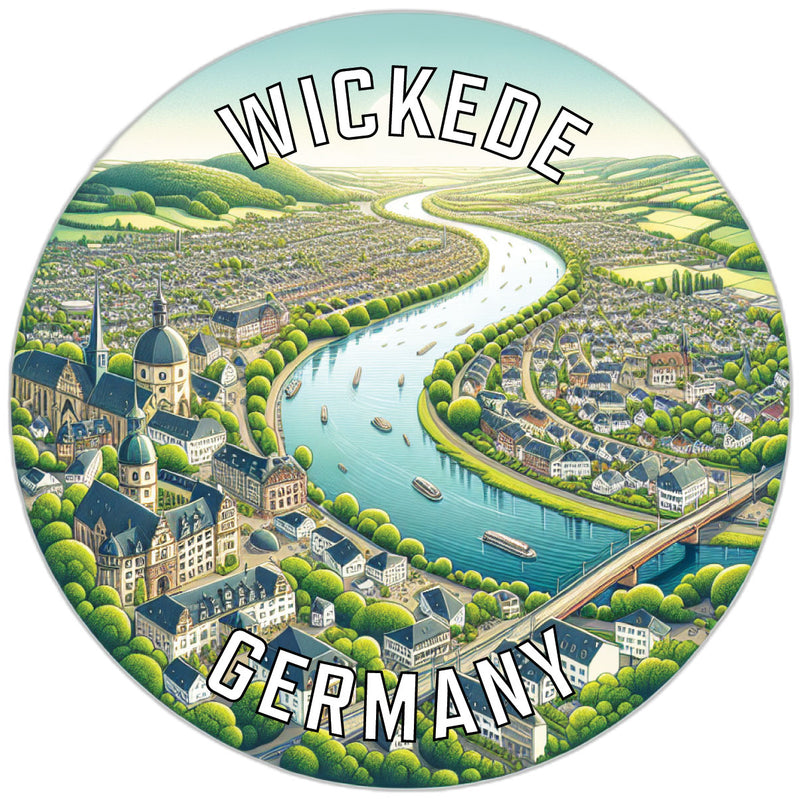 Wickede Germany Souvenir Vinyl Decal Sticker 2-Inch