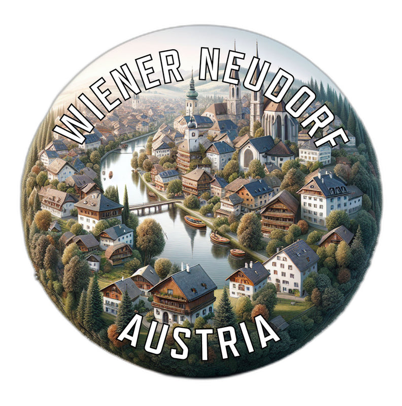 Wiener Neudorf Austria Souvenir Die Cut Flat Magnet 6-Inch