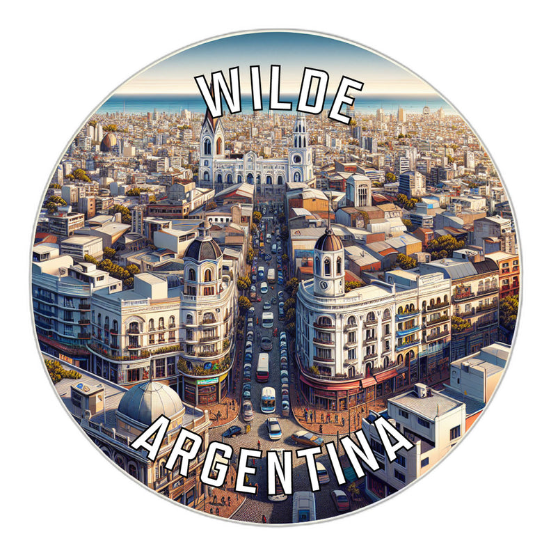 Wilde Argentina Souvenir Die Cut Flat Magnet 2-Inch