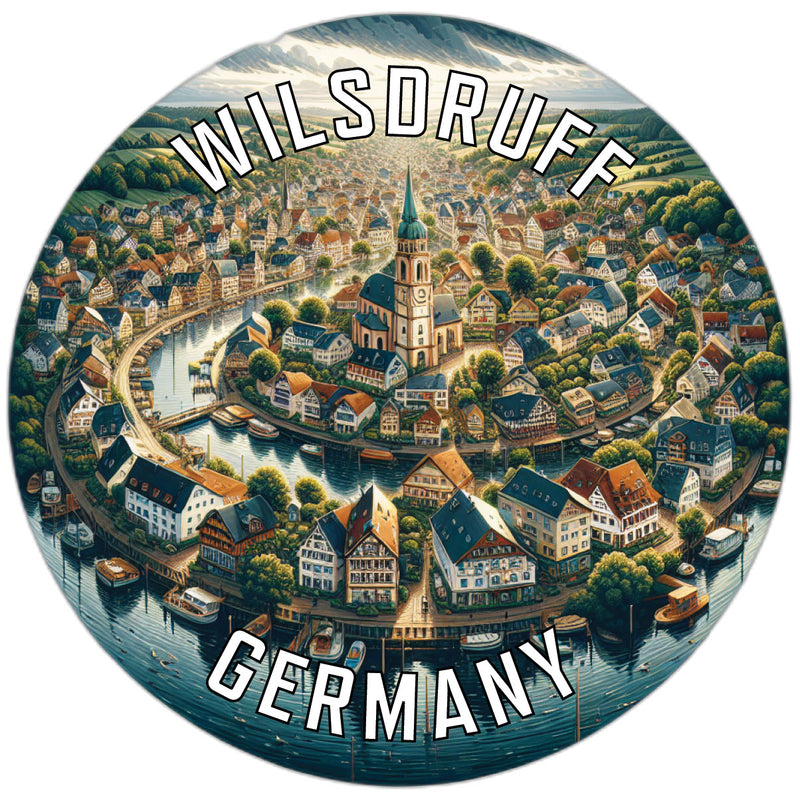 Wilsdruff Germany Souvenir Die Cut Flat Magnet 3-Inch