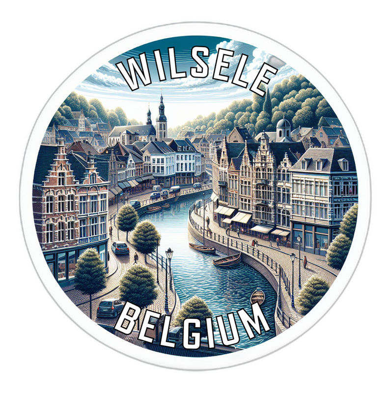 Wilsele Belgium Souvenir Die Cut Flat Magnet 2-Inch