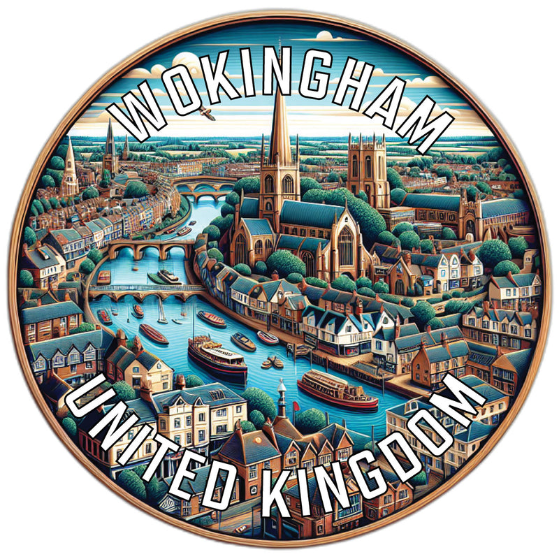 Wokingham United Kingdom Souvenir Die Cut Flat Magnet 2-Inch
