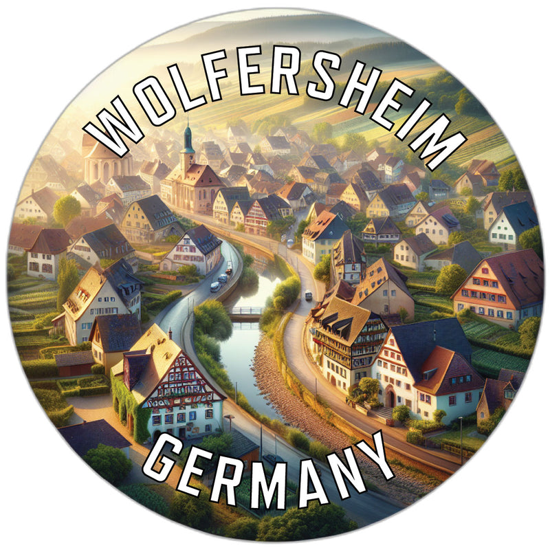 Wolfersheim Germany Souvenir Die Cut Flat Magnet 2-Inch