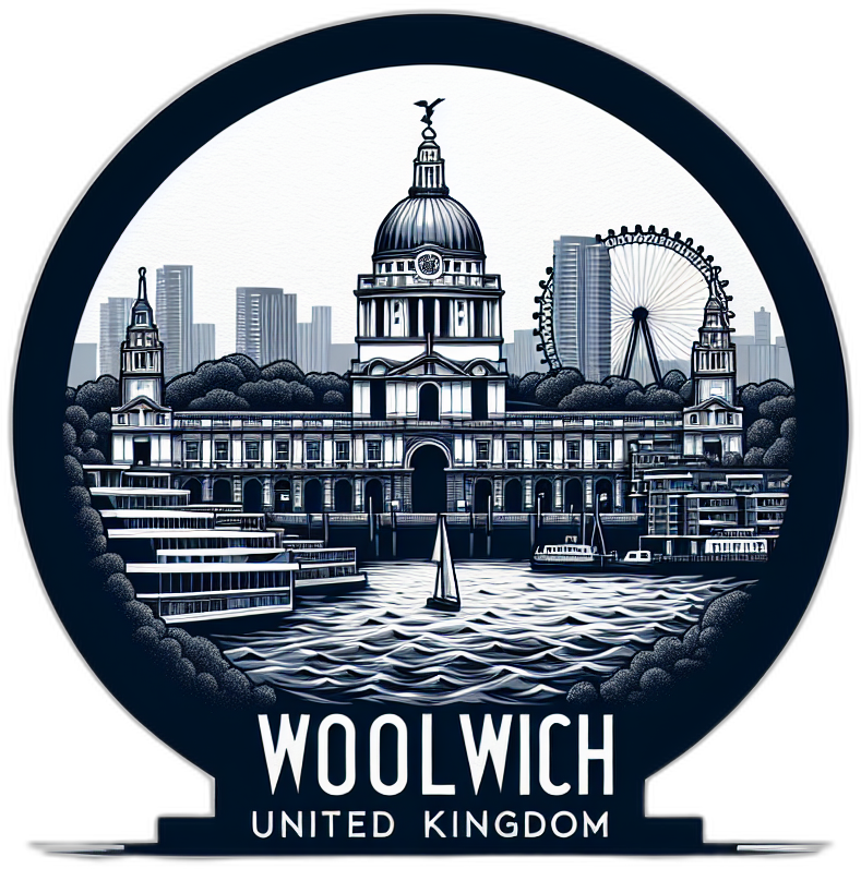 Woolwich United Kingdom Souvenir Vinyl Decal Sticker 6-Inch