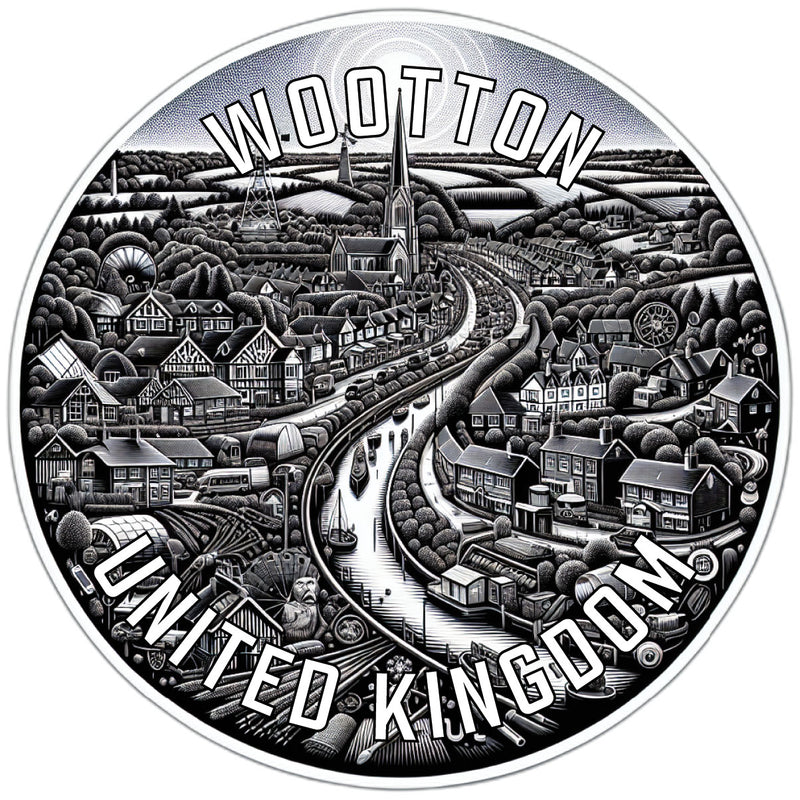 Wootton United Kingdom Souvenir Die Cut Flat Magnet 2-Inch