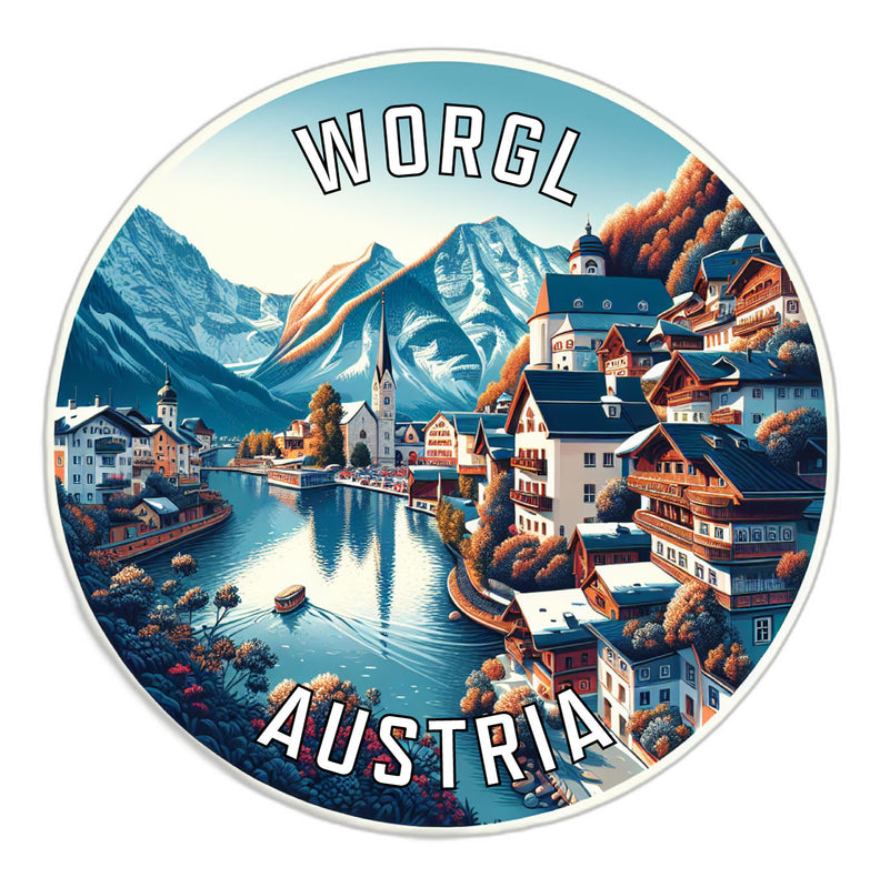 Worgl Austria Souvenir Die Cut Flat Magnet 2-Inch