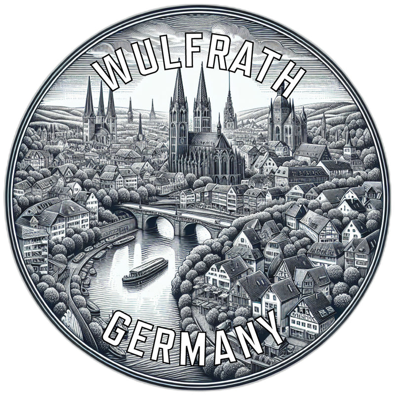 Wulfrath Germany Souvenir Vinyl Decal Sticker 6-Inch
