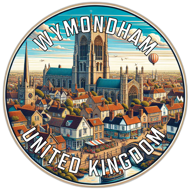 Wymondham United Kingdom Souvenir Die Cut Flat Magnet 6-Inch