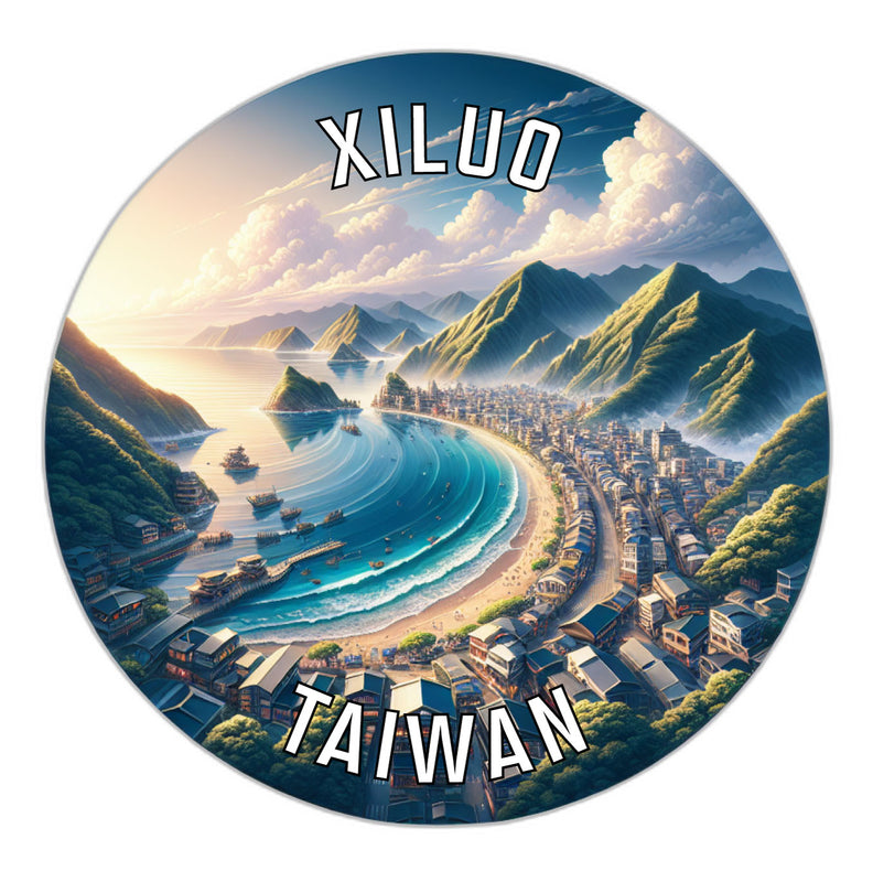 Xiluo Taiwan Souvenir Die Cut Flat Magnet 6-Inch