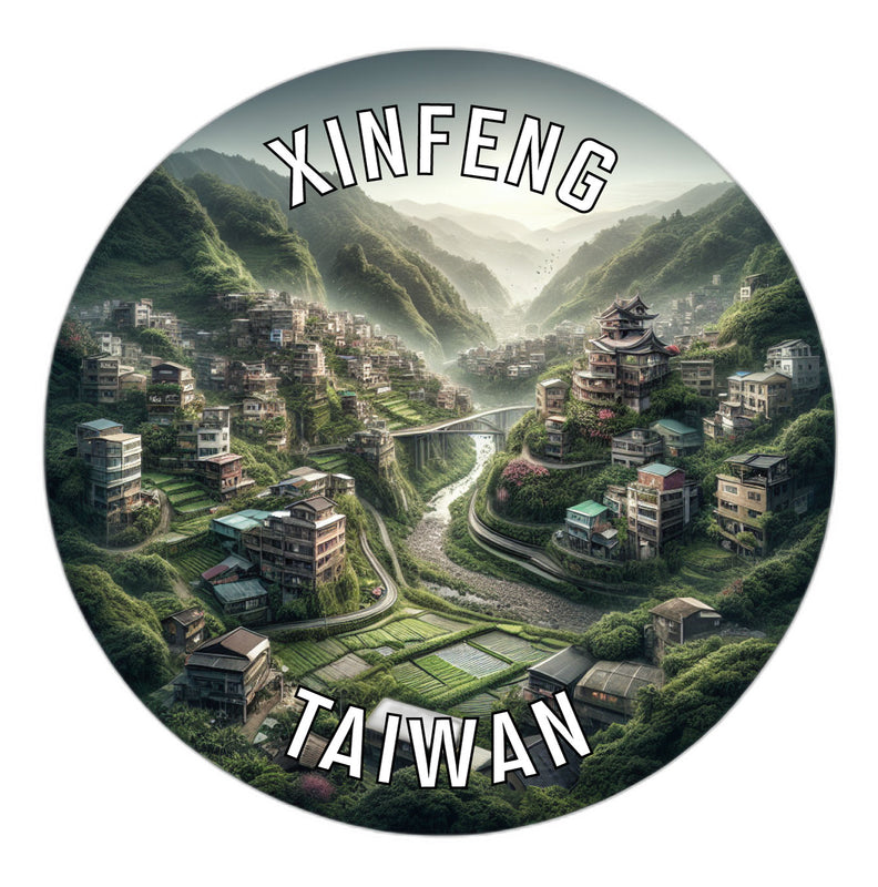 Xinfeng Taiwan Souvenir Vinyl Decal Sticker 6-Inch