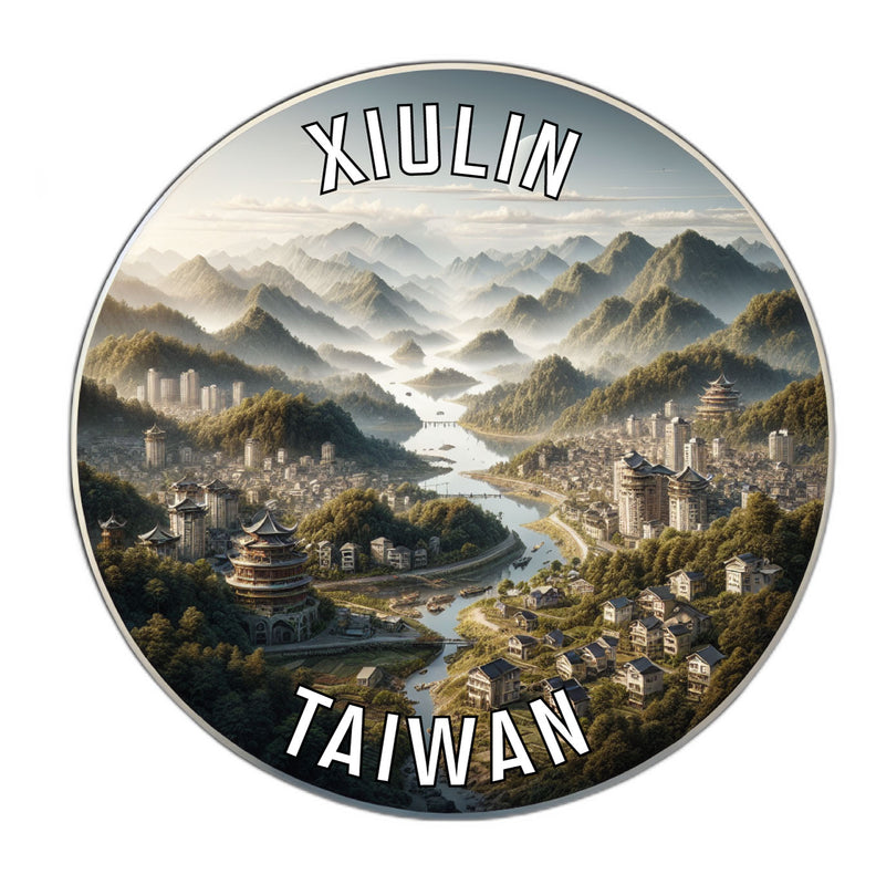 Xiulin Taiwan Souvenir Die Cut Flat Magnet 6-Inch
