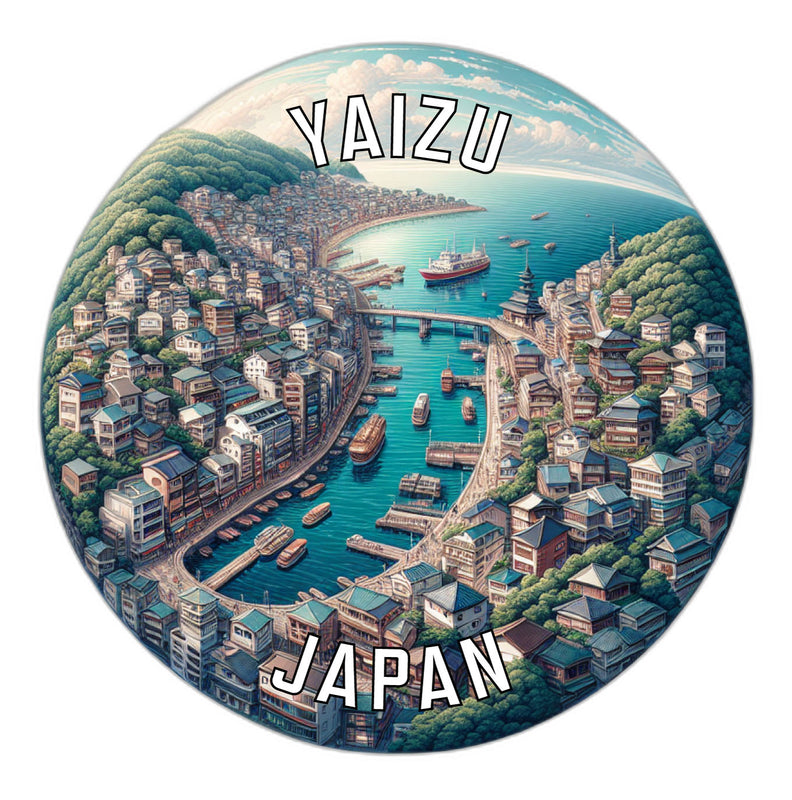 Yaizu Japan Souvenir Die Cut Flat Magnet 6-Inch