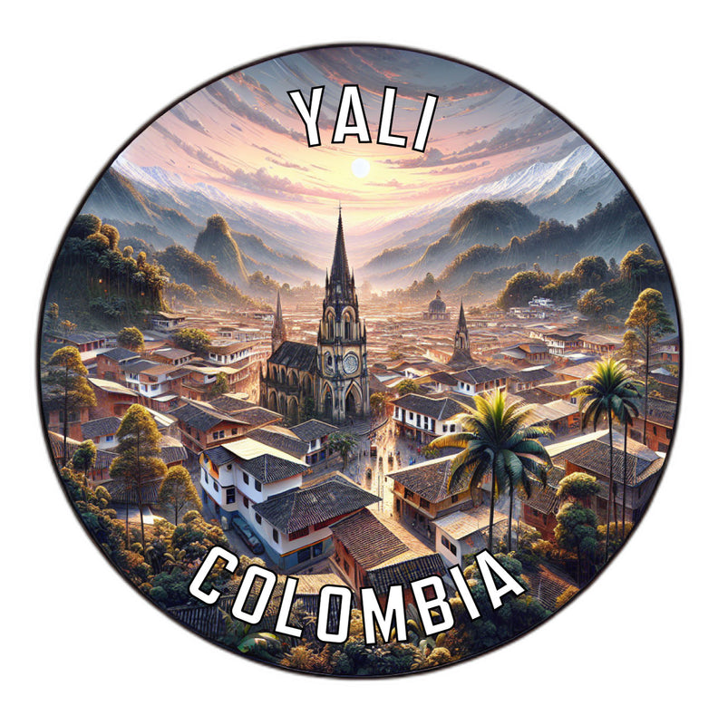 Yali Colombia Souvenir Die Cut Flat Magnet 6-Inch