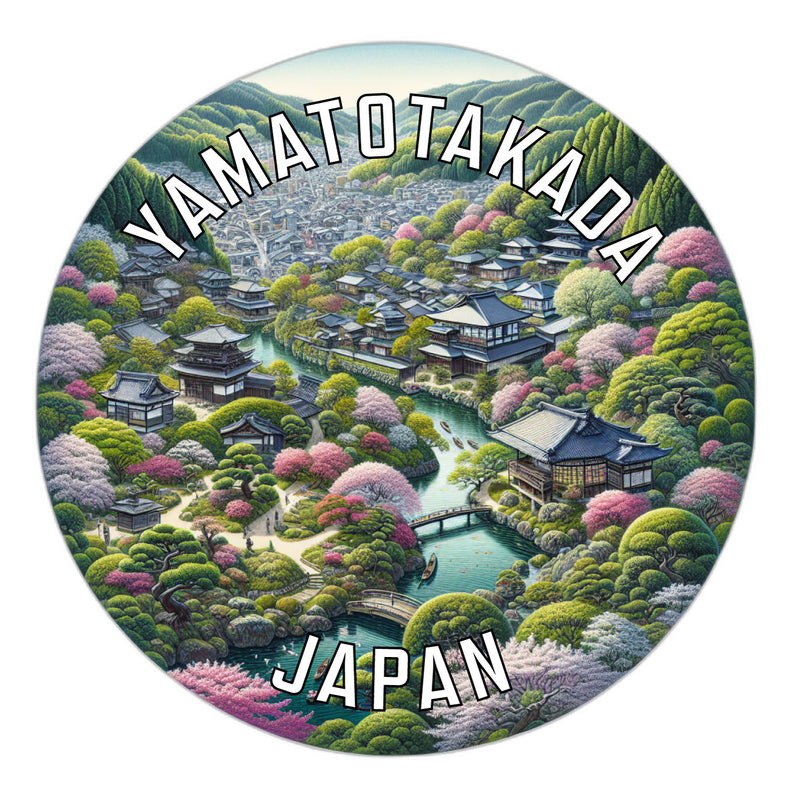 Yamatotakada Japan Souvenir Die Cut Flat Magnet 2-Inch