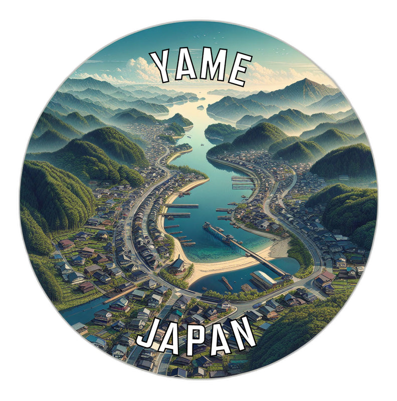 Yame Japan Souvenir Die Cut Flat Magnet 2-Inch