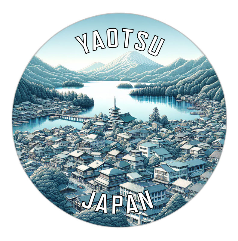 Yaotsu Japan Souvenir Die Cut Flat Magnet 2-Inch