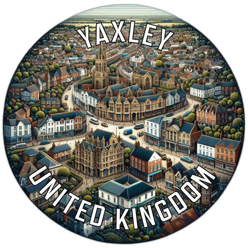 Yaxley United Kingdom Souvenir Vinyl Decal Sticker 6-Inch