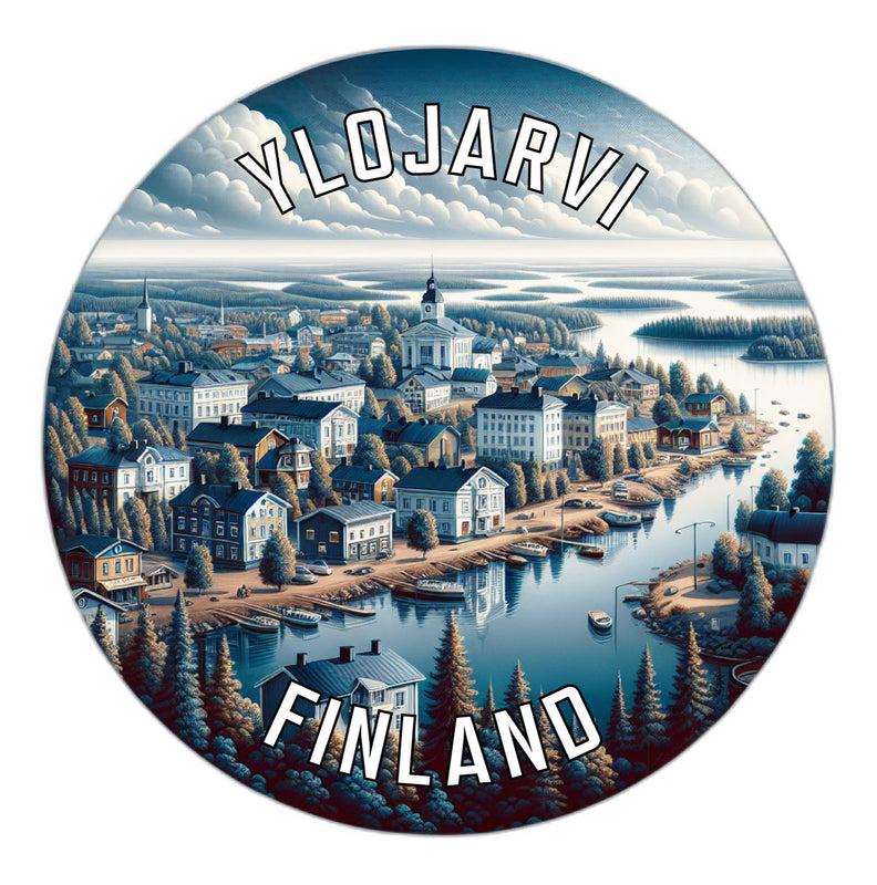 Ylojarvi Finland Souvenir Die Cut Flat Magnet 6-Inch