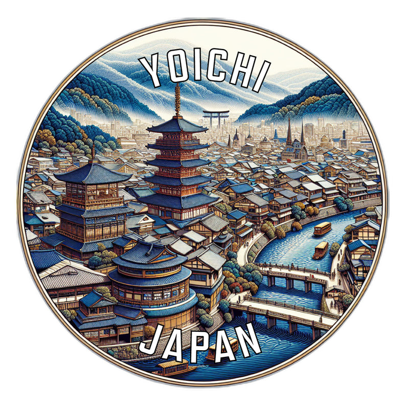 Yoichi Japan Souvenir Die Cut Flat Magnet 6-Inch