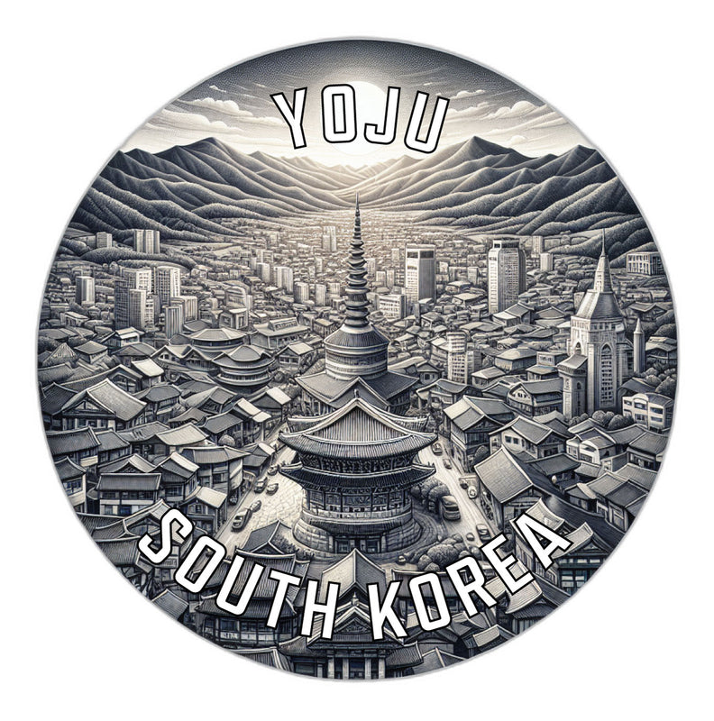 Yoju Korea South Souvenir Die Cut Flat Magnet 2-Inch