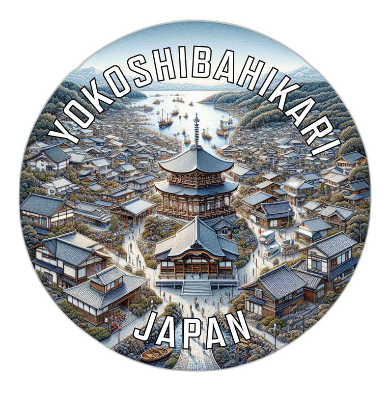 Yokoshibahikari Japan Souvenir Die Cut Flat Magnet 6-Inch