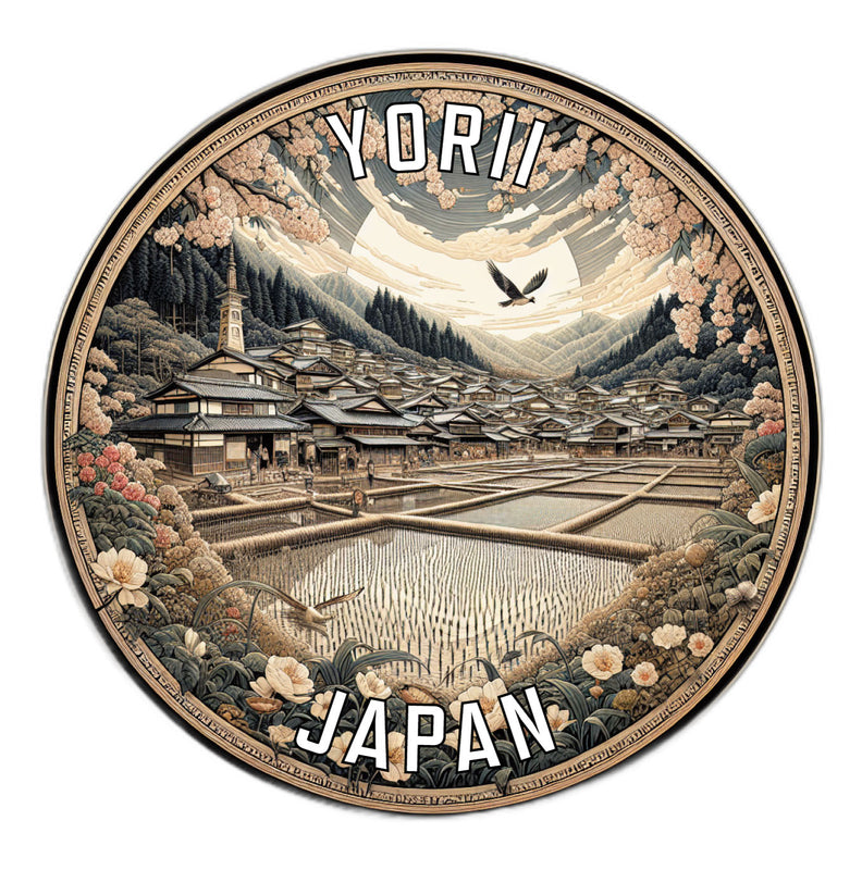 Yorii Japan Souvenir Die Cut Flat Magnet 2-Inch