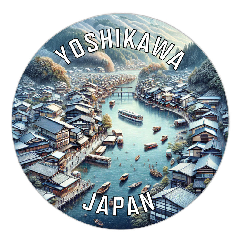 Yoshikawa Japan Souvenir Die Cut Flat Magnet 2-Inch