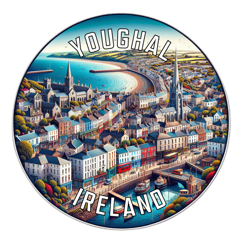 Youghal Ireland Souvenir Die Cut Flat Magnet 2-Inch