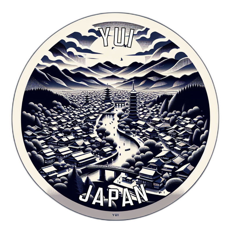 Yui Japan Souvenir Die Cut Flat Magnet 2-Inch