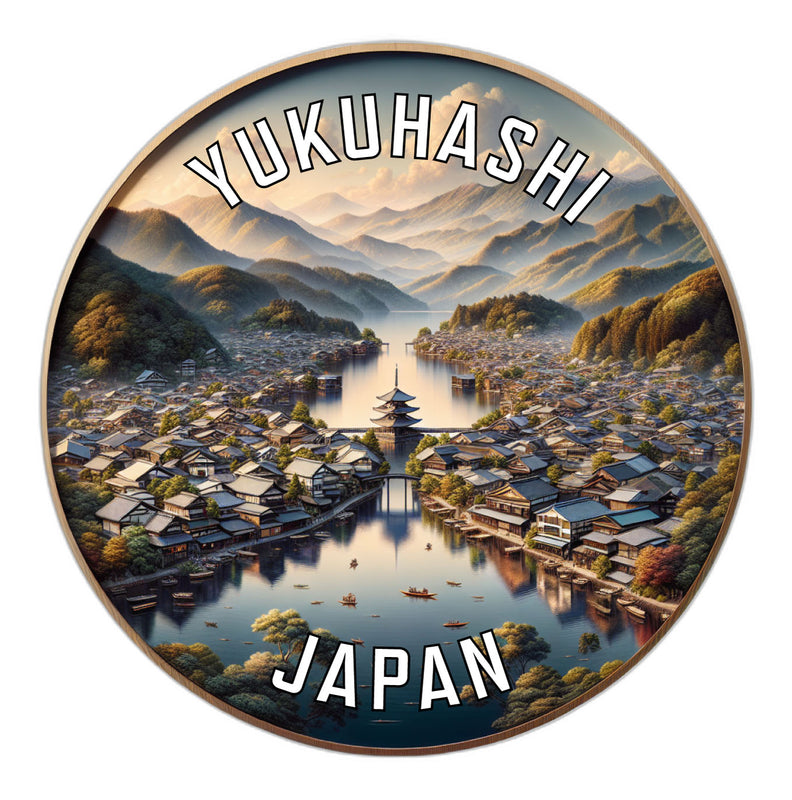 Yukuhashi Japan Souvenir Die Cut Flat Magnet 3-Inch
