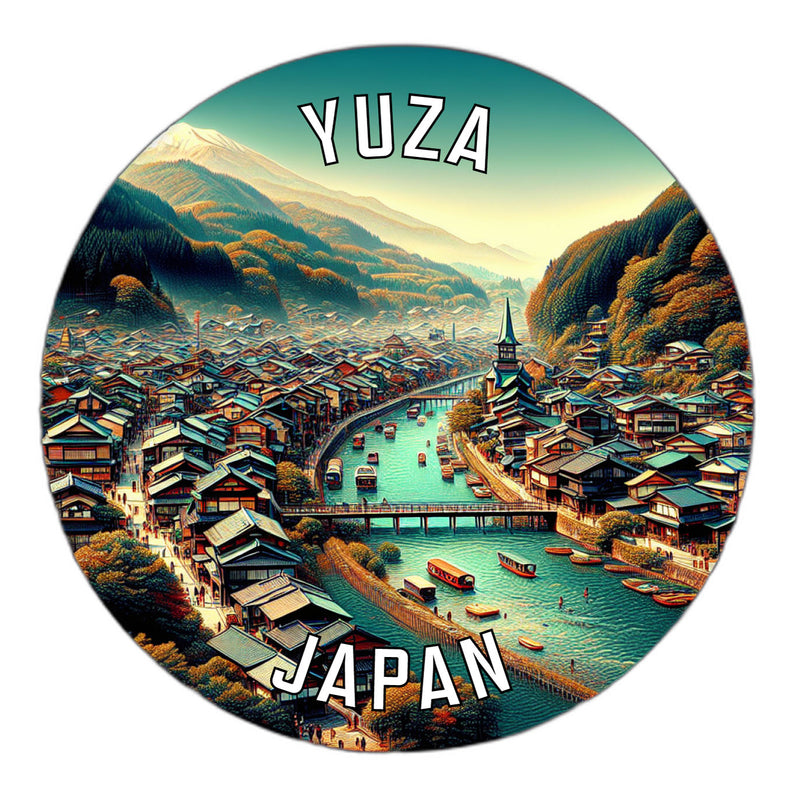 Yuza Japan Souvenir Die Cut Flat Magnet 6-Inch