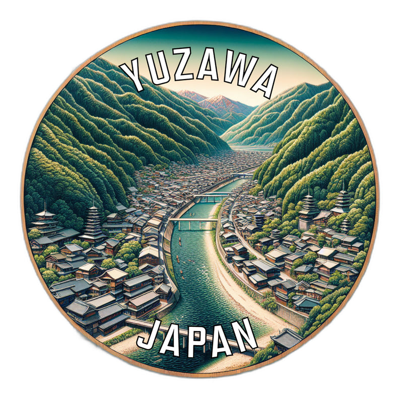 Yuzawa Japan Souvenir Die Cut Flat Magnet 2-Inch
