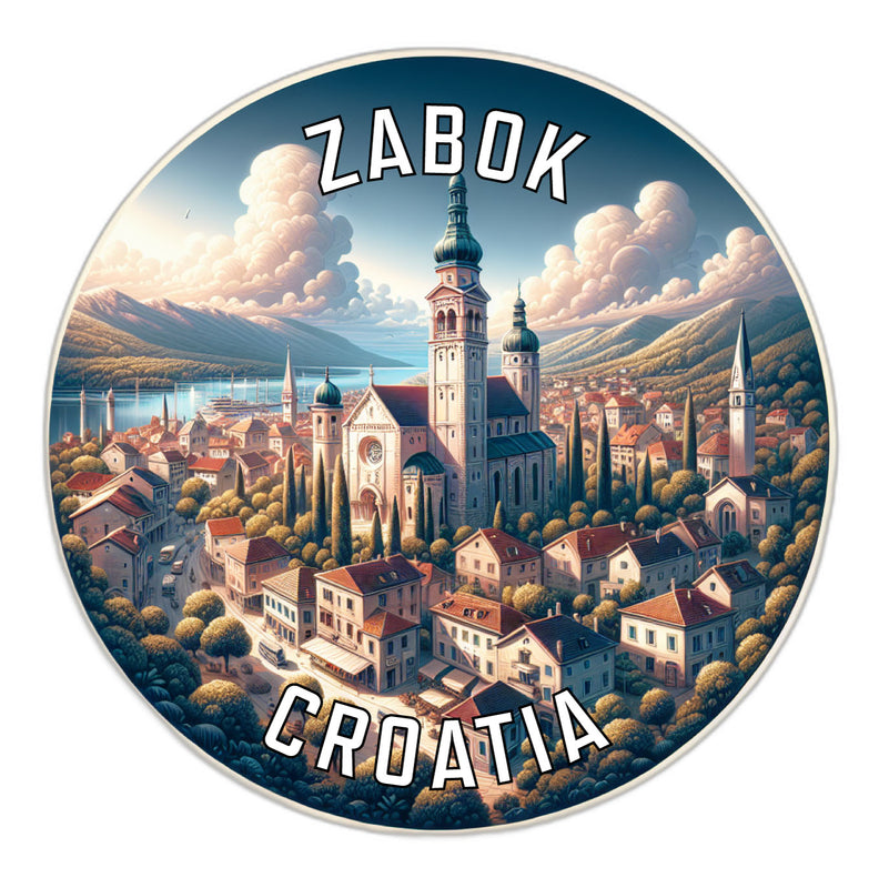 Zabok Croatia Souvenir Die Cut Flat Magnet 2-Inch