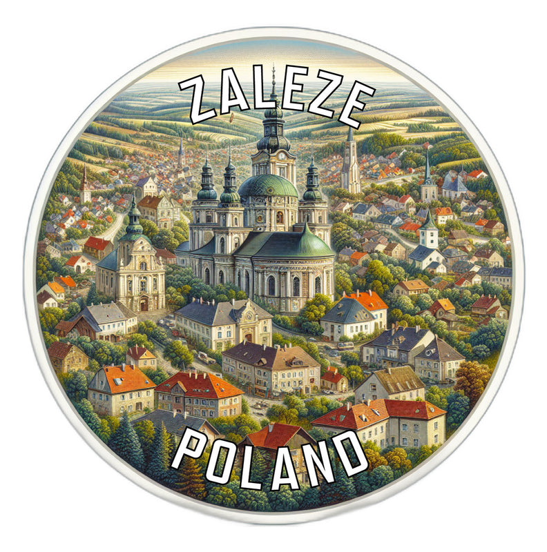 Zaleze Poland Souvenir Die Cut Flat Magnet 2-Inch