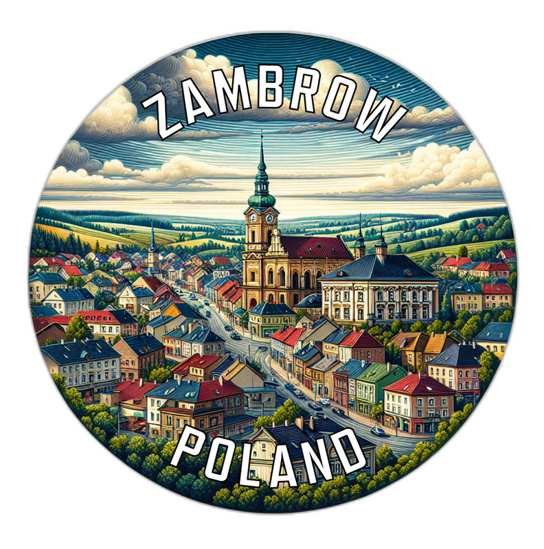 Zambrow Poland Souvenir Vinyl Decal Sticker 6-Inch