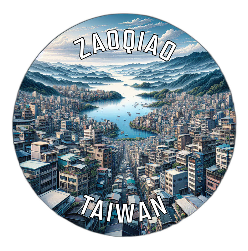 Zaoqiao Taiwan Souvenir Vinyl Decal Sticker 2-Inch