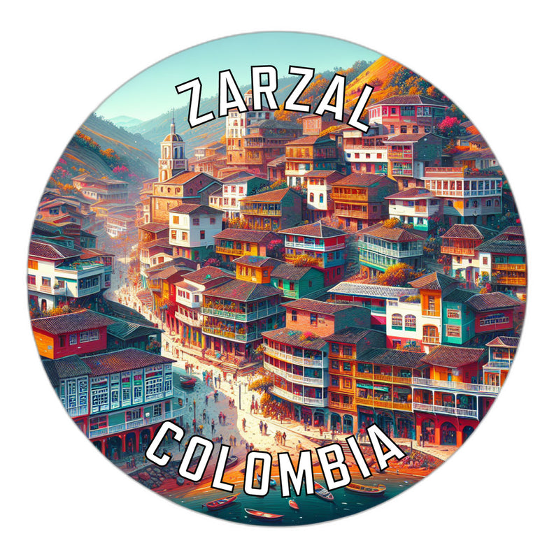 Zarzal Colombia Souvenir Die Cut Flat Magnet 2-Inch