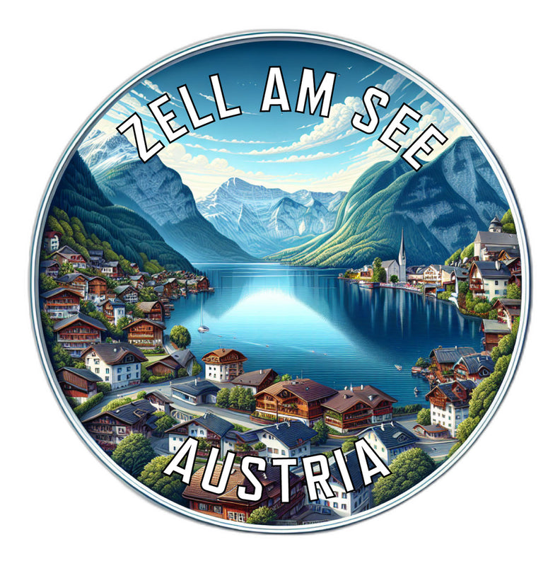 Zell am See Austria Souvenir Die Cut Flat Magnet 6-Inch