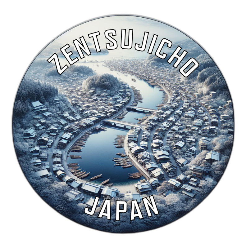 Zentsujicho Japan Souvenir Vinyl Decal Sticker 2-Inch