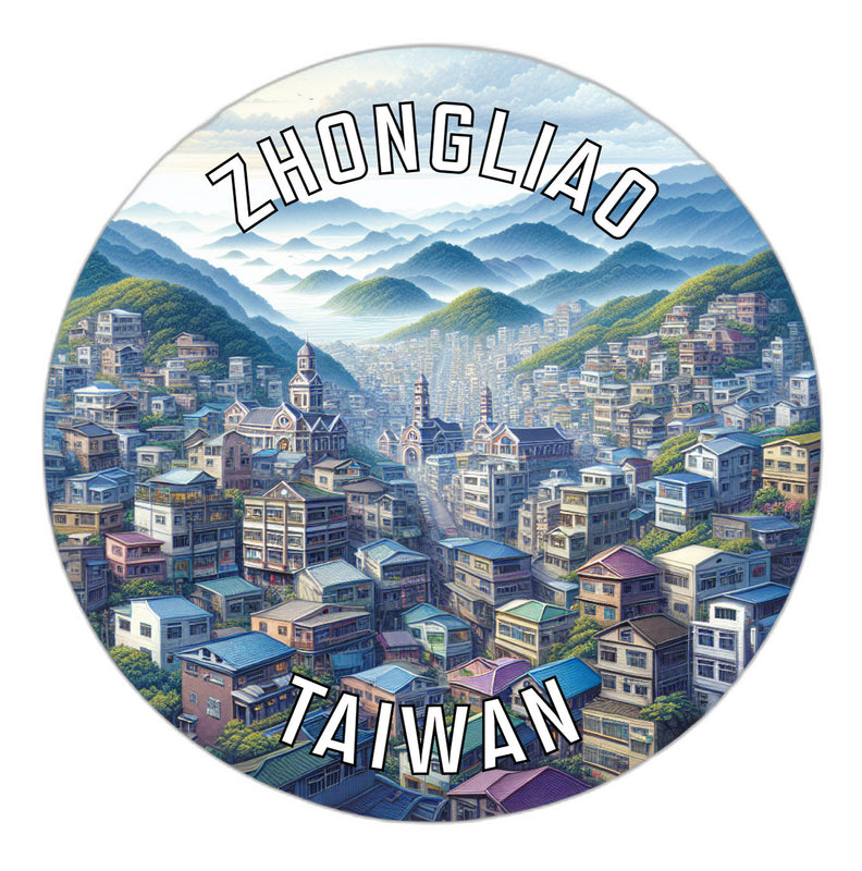Zhongliao Taiwan Souvenir Vinyl Decal Sticker 6-Inch